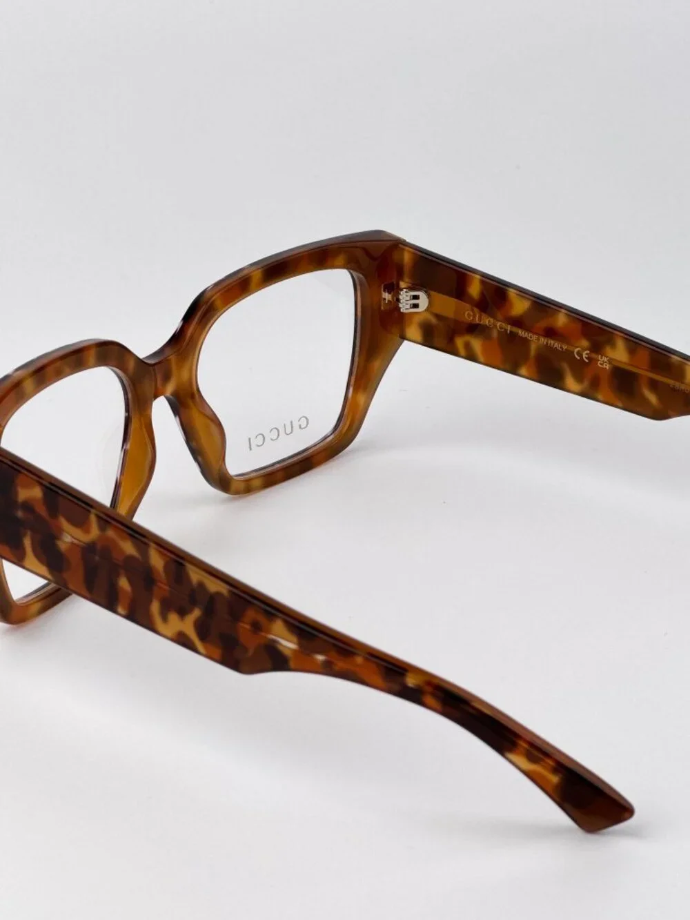 Gucci GG2042O 004 Square Eyeglasses – Havana | Women’s Designer Frames
